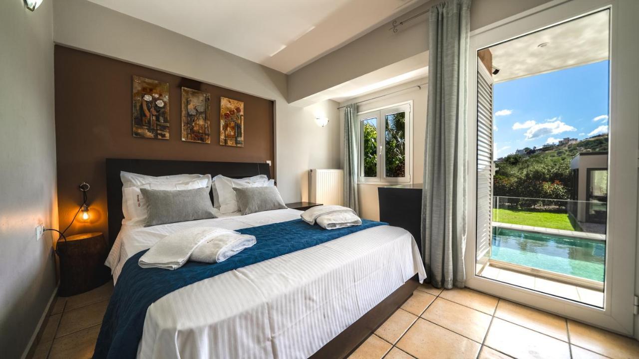 Petronila Luxury Villa With Heated Private Pool كيساموس المظهر الخارجي الصورة
