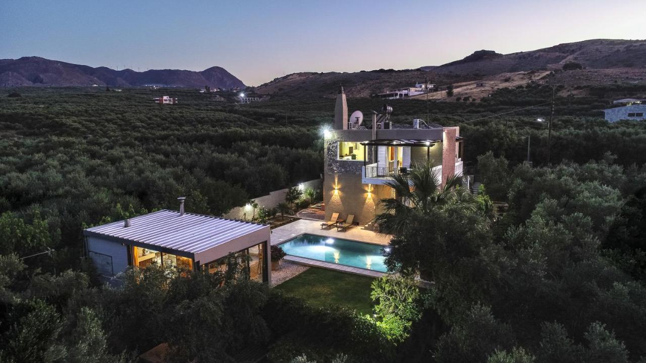Petronila Luxury Villa With Heated Private Pool كيساموس المظهر الخارجي الصورة